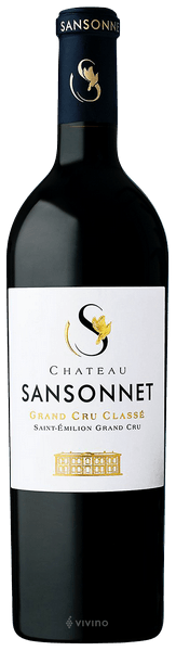 Château Sansonnet Saint-Emilion Grand cru classé AOC, 2020, 75cl