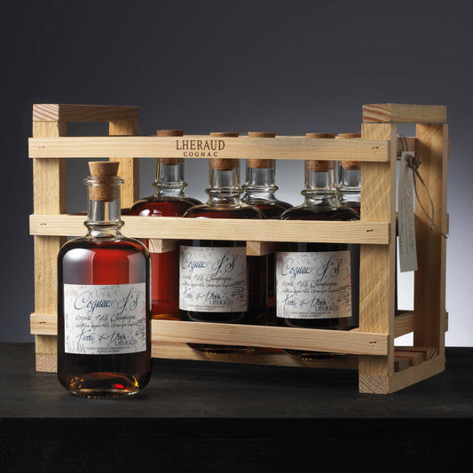 Terre & Bois Petite Champagne V.S. Cognac Lhéraud, Angeac-Charente, 70cl (6er Holzharasse)