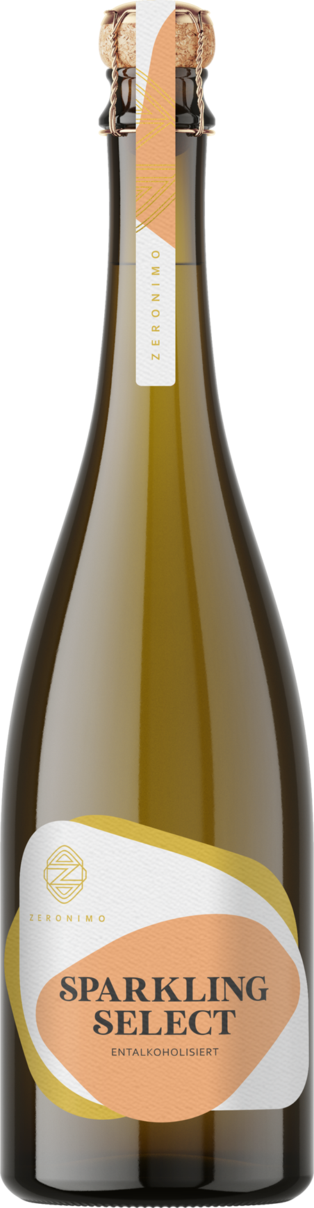 Zeronimo Sparkling Select entalkoholisiert Zeronimo by Heribert Bayer - Kellerei In Signo Leonis, Neckenmarkt, 2024, 75cl