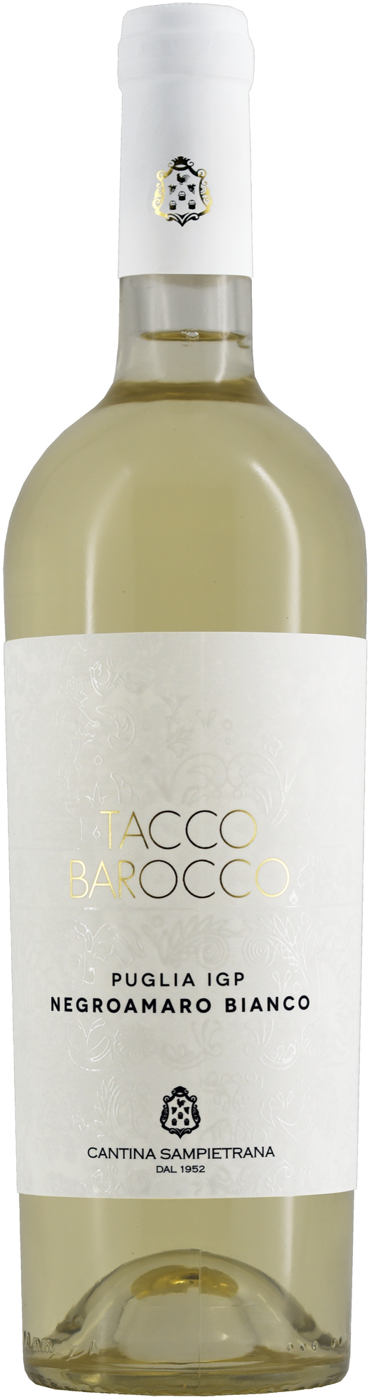 Tacco Barocco, Negroamaro Bianco Puglia IGP, Cantina Sampietrana, San Pietro Vernotico, Puglia, 2024, 75cl