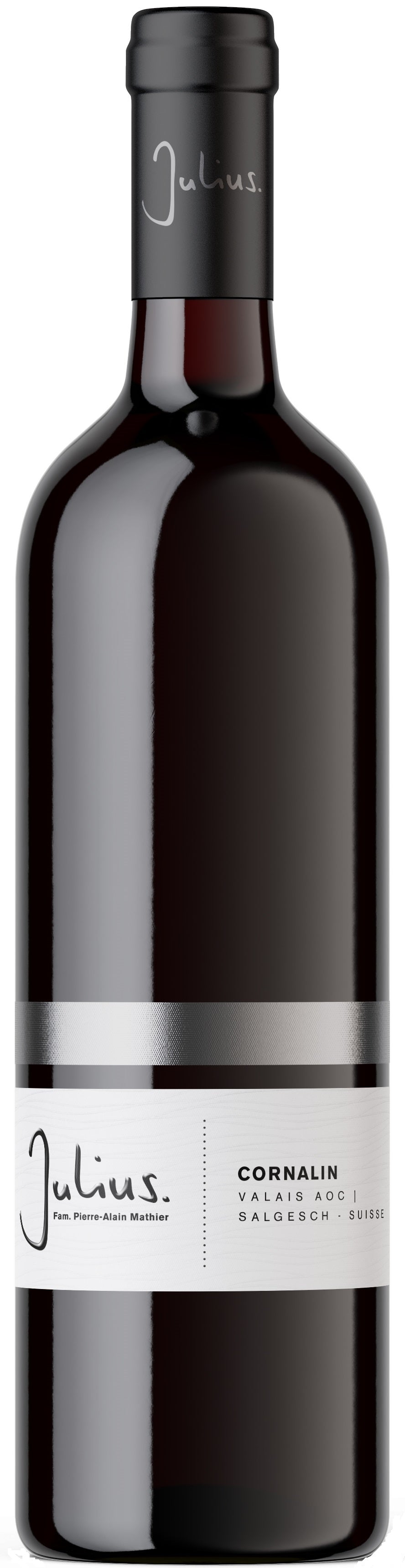 Cornalin, Valais AOC, Fam.Pierre-Alain Mathier, Vins et Vignobles Julius SA, Salgesch, 2024, 75cl