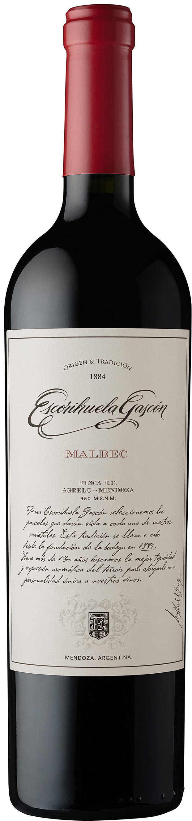 1884 Malbec Mendoza Bodegas Escorihuela Gascón, Belgrano, 2024, 75cl