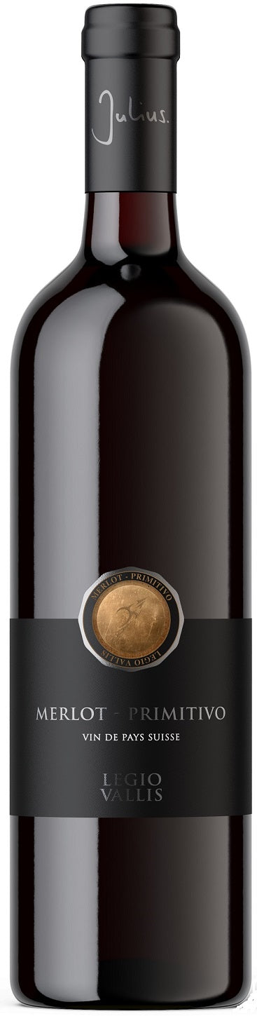 Merlot-Primitivo, Vin de Pays Suisse, Legio Julius by Vins et Vignobles Julius SA, Salgesch, 2024, 75cl