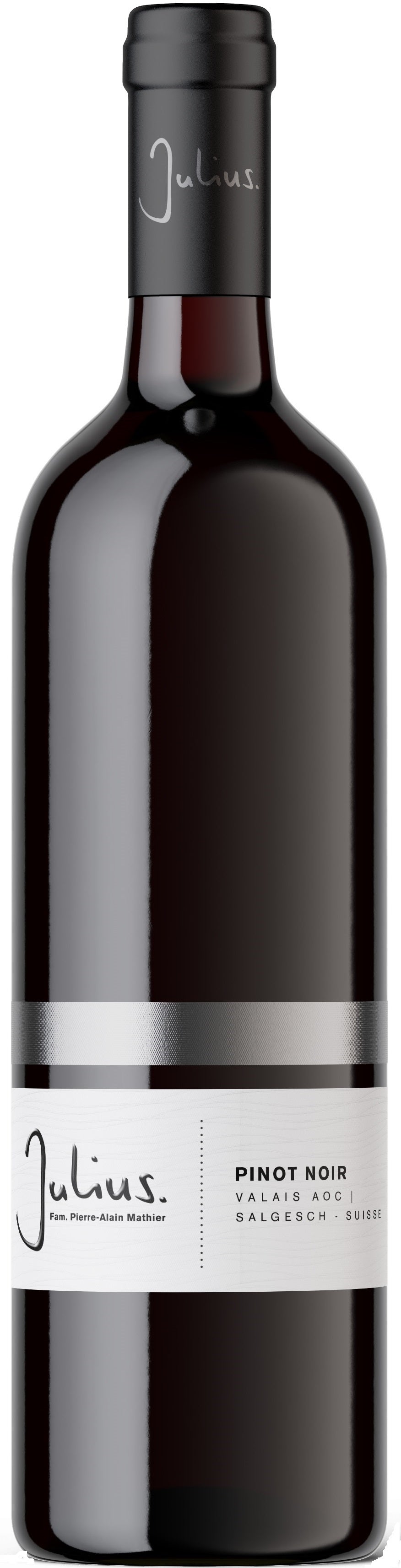 Pinot Noir, Valais AOC, Fam.Pierre-Alain Mathier, Vins et Vignobles Julius SA, Salgesch, 2025, 75cl